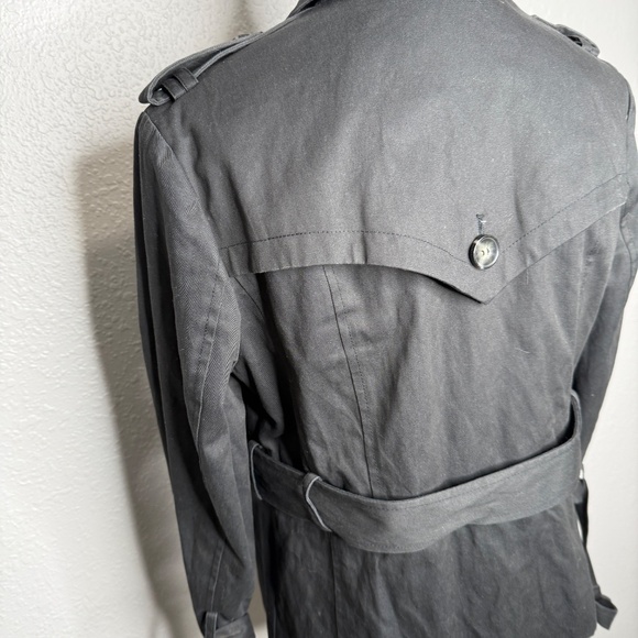 All Saints Black short trench style short coat Jacket -cp - Picture 7 of 16